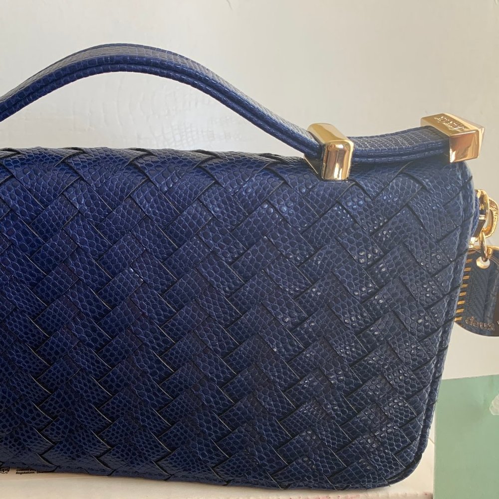 Deux Lux Bleecker Zip Wallet in Cobalt
